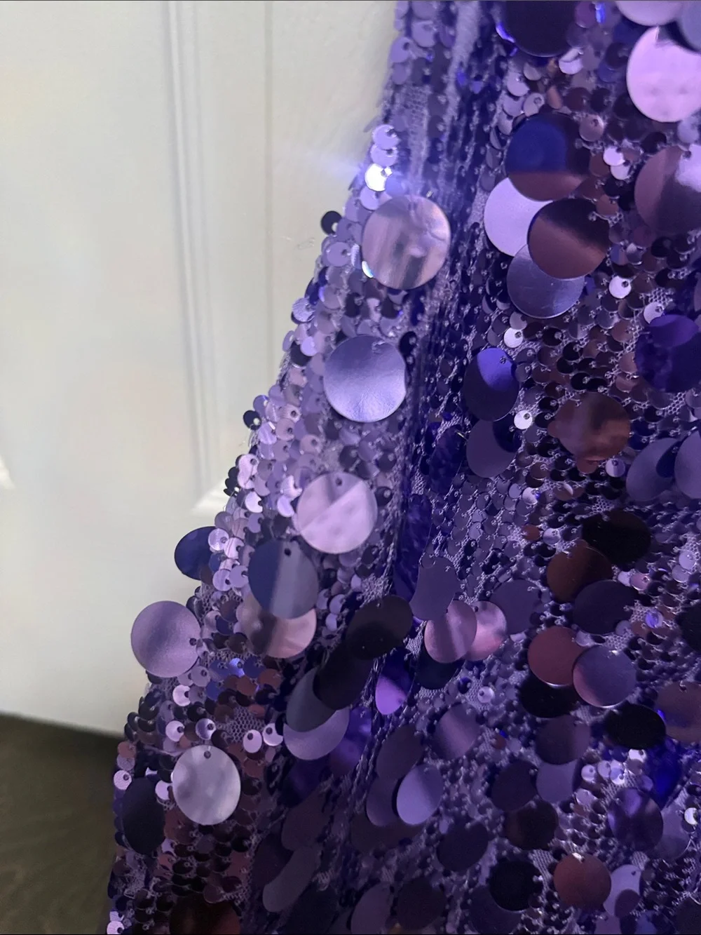 Fashion Nova Amber Sequin Mini Dress - Purple Size Small - Picture 10 of 10